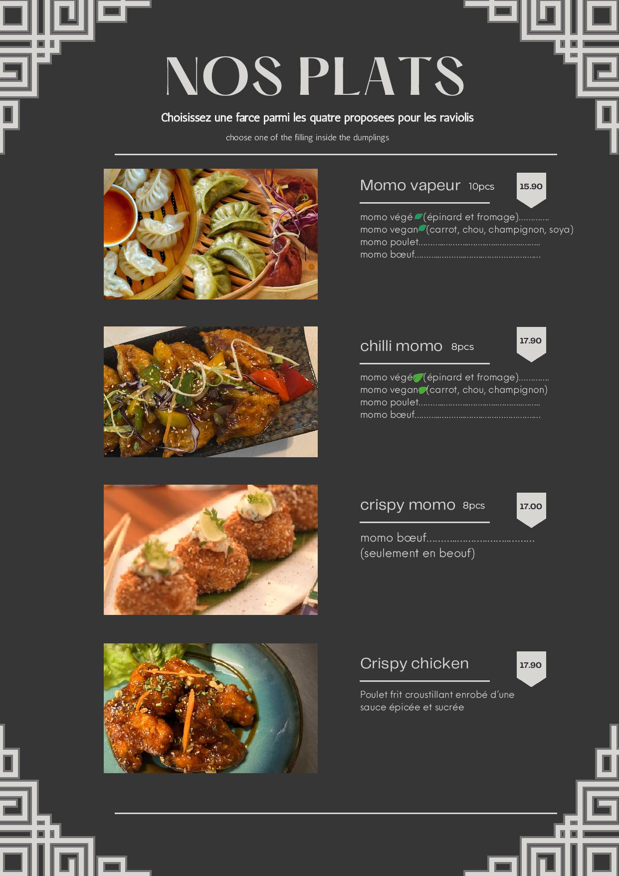 Menu Page 3